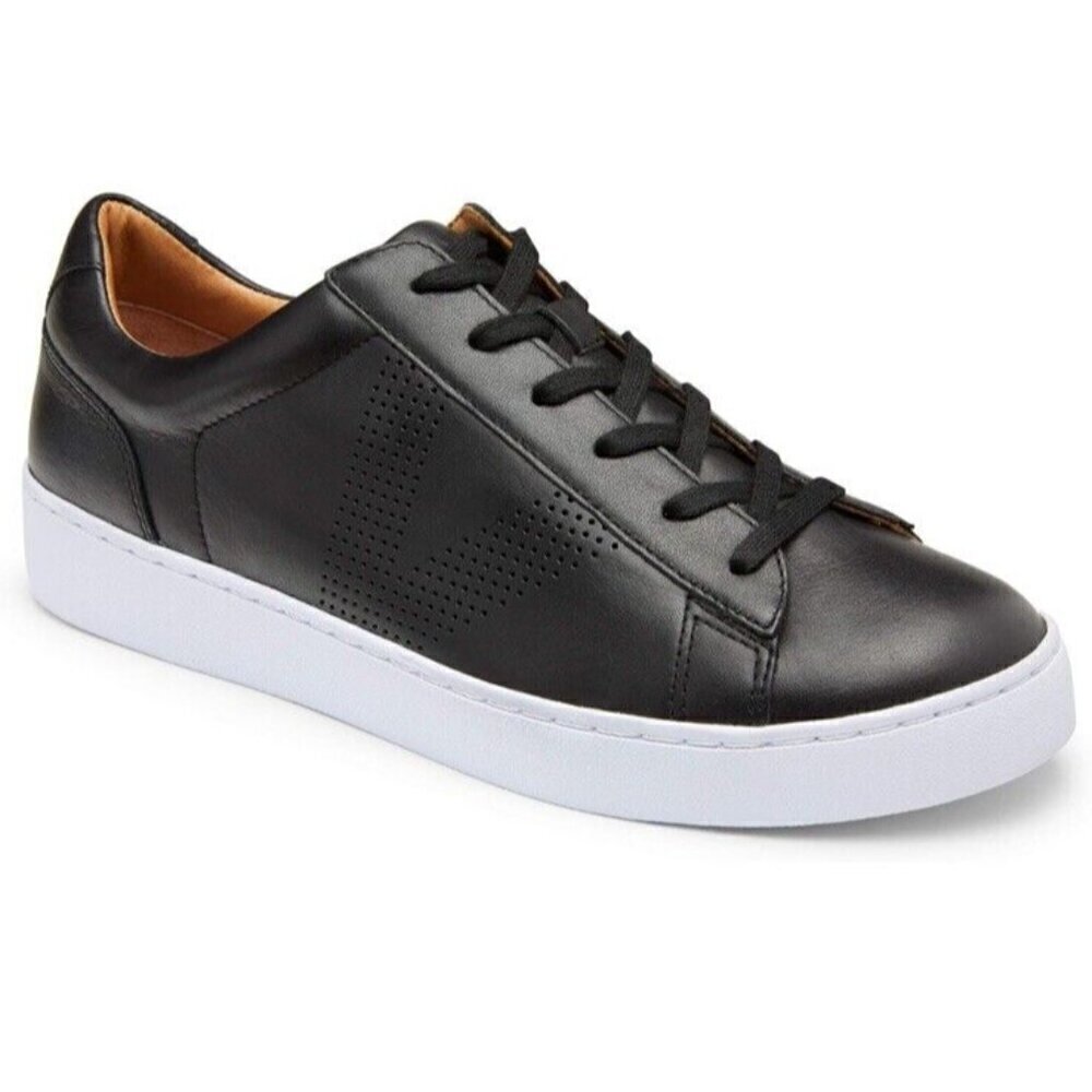 Vionic Sneaker Womens 5 Splendid Honey Black Leather Arch Support New - Picture 1 of 6